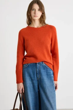Maglia con maniche a raglan - Arancione