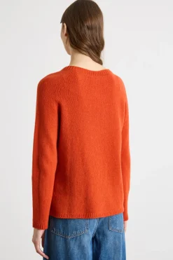 Maglia con maniche a raglan - Arancione