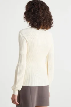 Maglia con maniche balloon - Bianco