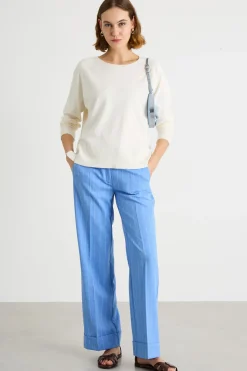 Maglia con maniche raglan - Bianco