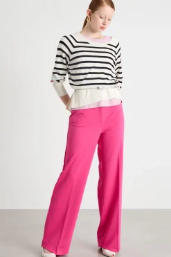 Maglia con maniche raglan - Bianco Nero