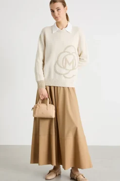 Maglia con motivo jacquard - Avorio