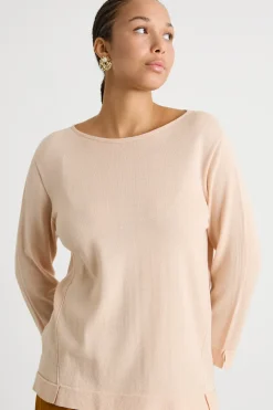 Maglia con nervature - Beige