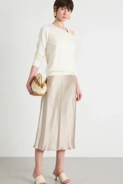Maglia con nodi - Avorio