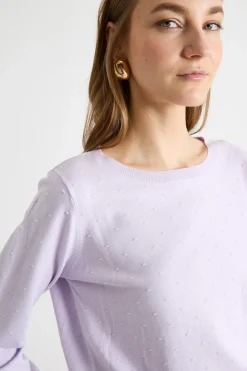 Maglia con nodi - Lilla