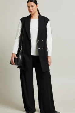 Maglia con pannello a contrasto - Bianco Nero