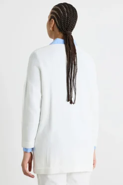 Maglia con scollo a V - Bianco