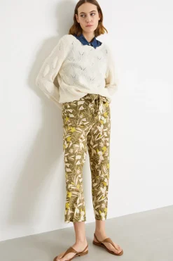 Maglia con scollo smerlato - Avorio
