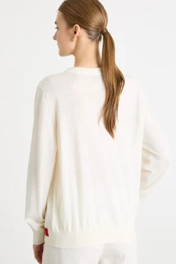 Maglia con scollo tondo - Bianco