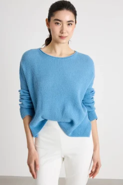 Maglia con spacchetti - Azzurro