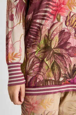 Maglia con stampa - Rosa Beige