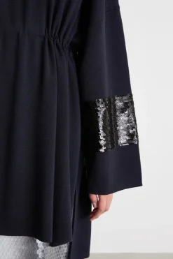 Maglia con strass - Blu