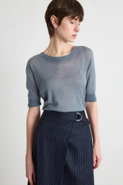Maglia con top abbinato - Azzurro