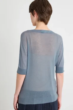 Maglia con top abbinato - Azzurro