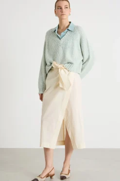 Maglia crop - Azzurro