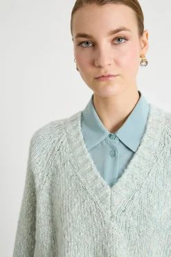 Maglia crop - Azzurro