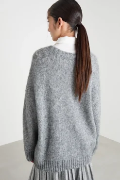 Maglia dal volume oversize - Grigio