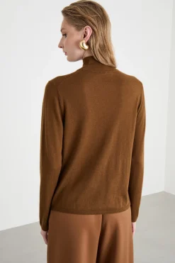 Maglia dolcevita leggera - Marrone