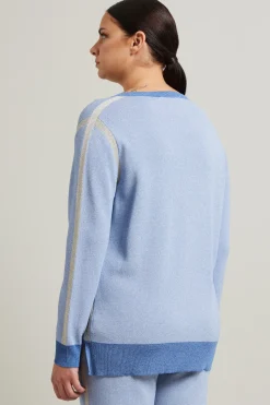 Maglia girocollo - Azzurro Oro