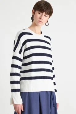 Maglia girocollo - Bianco Blu