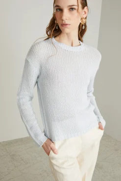 Maglia in cashmere - Azzurro Chiaro