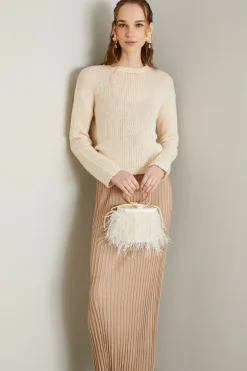 Maglia in cashmere - Beige Chiaro