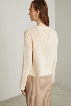 Maglia in cashmere - Beige Chiaro