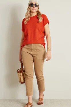 Maglia in cotone - Arancio