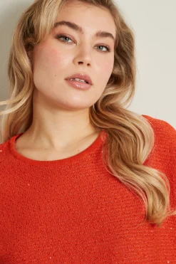 Maglia in cotone - Arancio