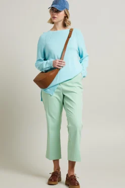 Maglia in cotone - Azzurro