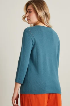 Maglia in cotone - Azzurro