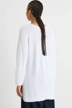 Maglia in filato crepe - Bianco