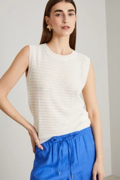 Maglia in filato di lino - Avorio