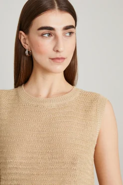 Maglia in filato di lino - Beige