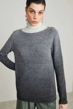 Maglia in filato di lino - Grigio