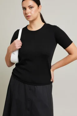 Maglia in filato di pura lana - Nero