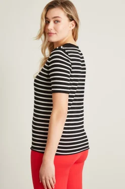 Maglia in filato di pura lana - Nero Bianco