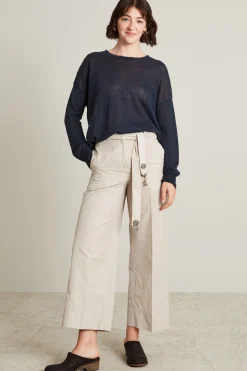 Maglia in filato di puro lino - Blu Notte