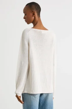 Maglia in filato leggero - Bianco