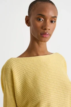 Maglia in filato leggero - Giallo
