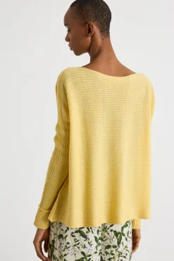 Maglia in filato leggero - Giallo