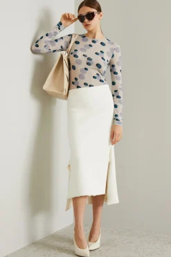 Maglia in jersey calza - Azzurro