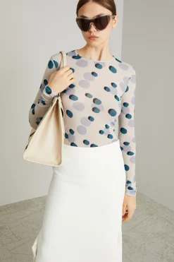 Maglia in jersey calza - Azzurro