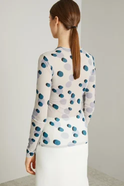 Maglia in jersey calza - Azzurro