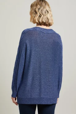 Maglia in lurex - Blu