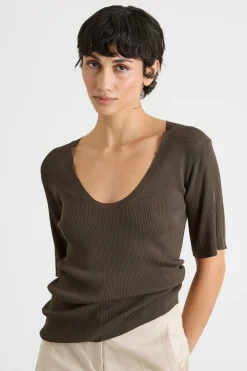 Maglia in viscosa crepe - Verde
