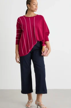 Maglia in viscosa stretch - Bordeaux