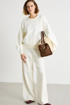 Maglia jacquard - Bianco
