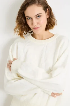 Maglia jacquard - Bianco