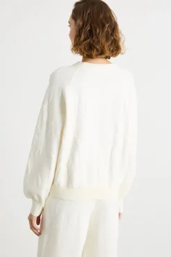 Maglia jacquard - Bianco